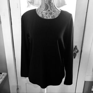 Black LS Top by Talbots